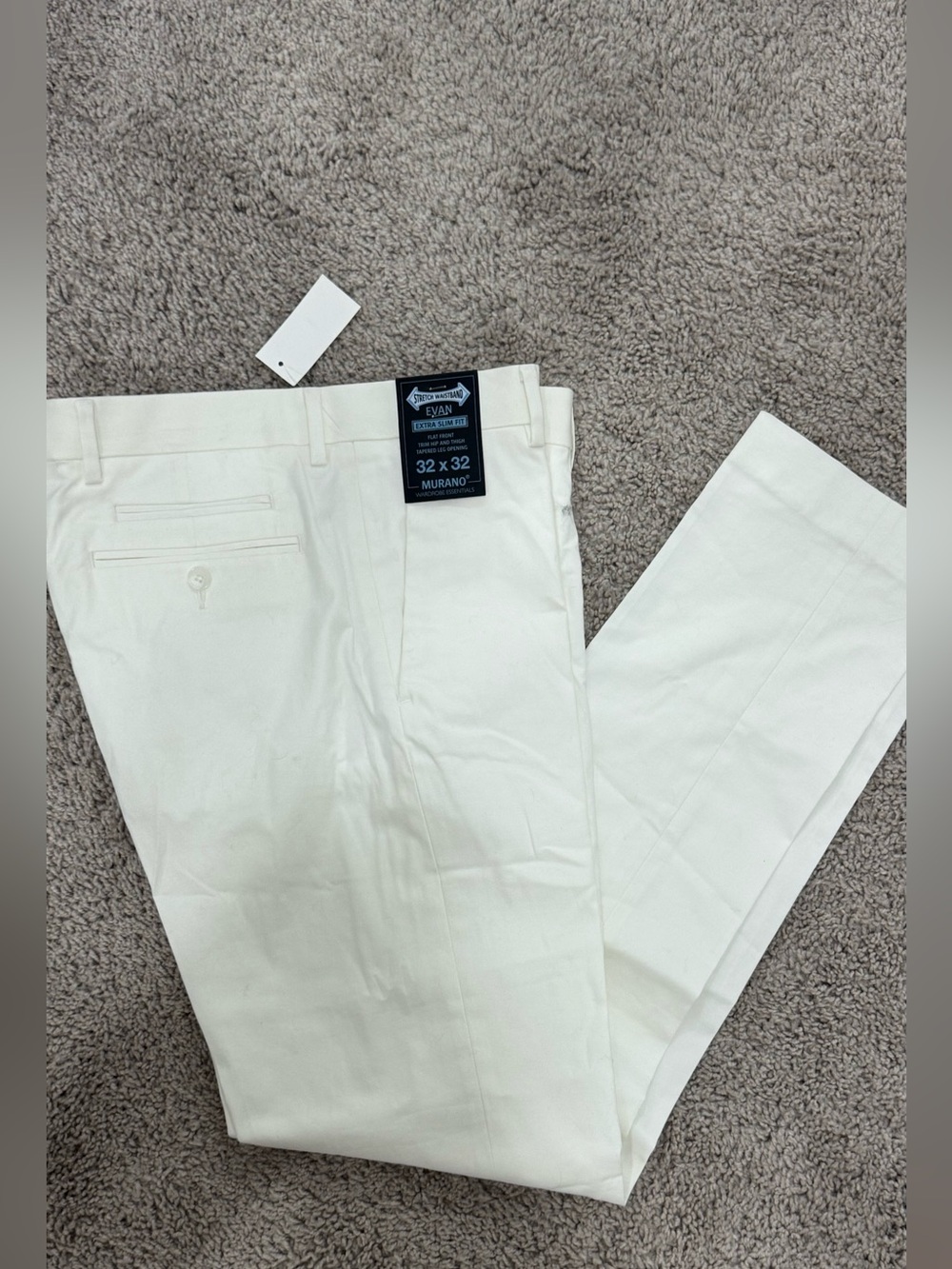 Murano Men's Chinos - Off-White/Cream
